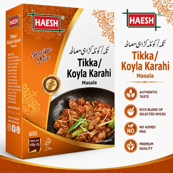 Haesh Tikka / Koyla Karahi Masala 50g Box