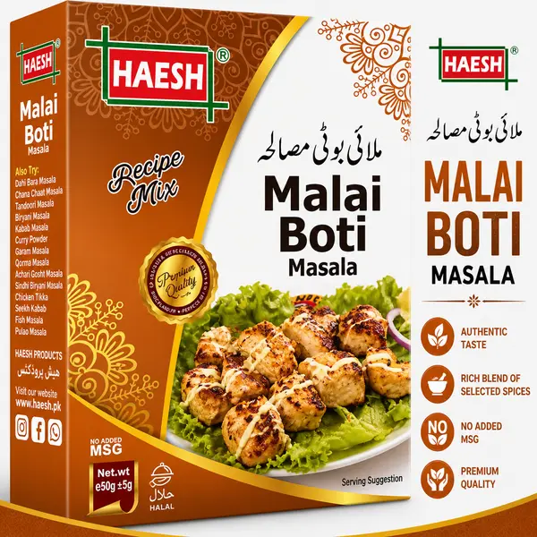 Haesh Malai Boti Masala 40g Box