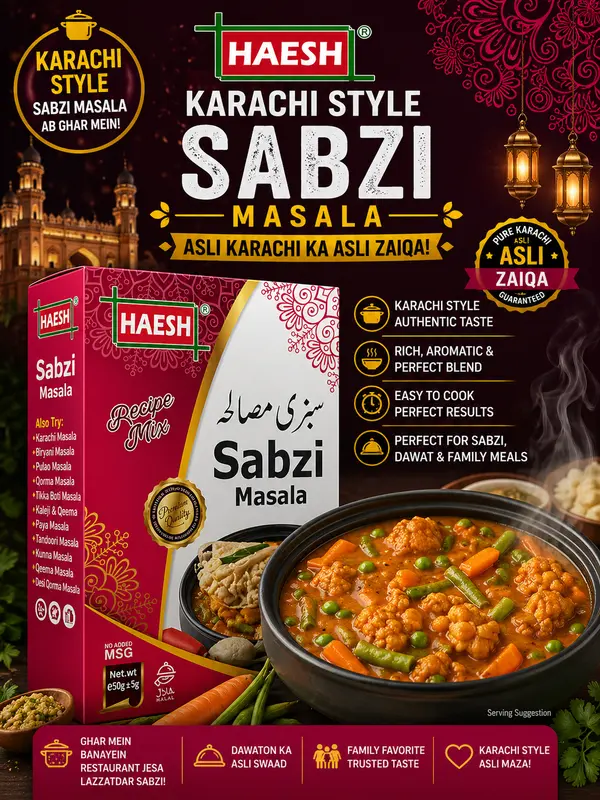 Haesh Sabzi Masala 50g Pack