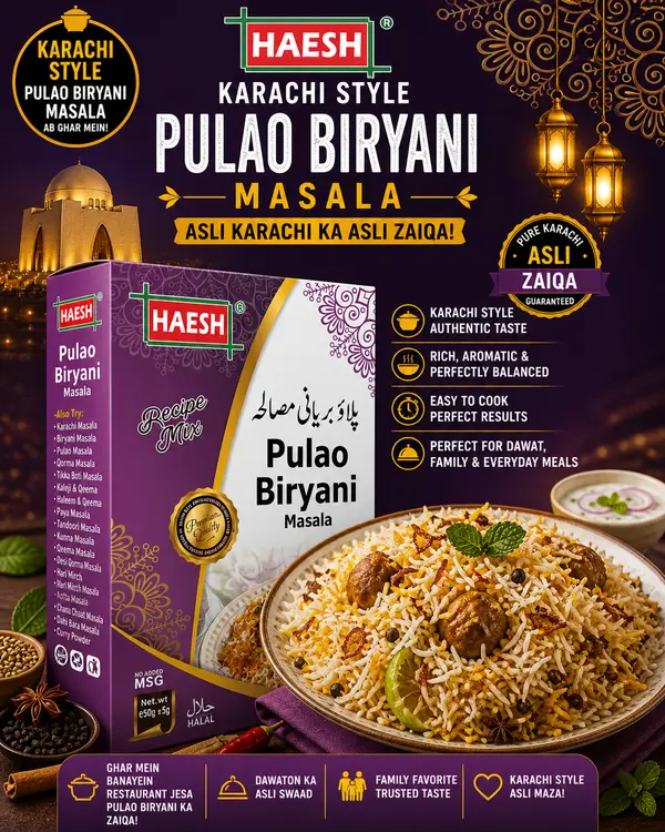 Haesh Pulao Biryani Masala 50g Box