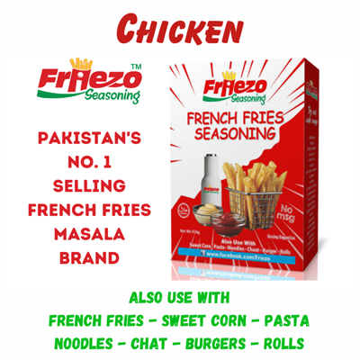 Friezo French Fries Masala Chicken Flavour 50g Box