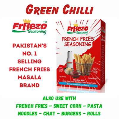 Friezo French Fries Masala Green Chilli Flavour 50g Box