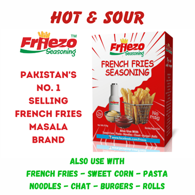 Friezo French Fries Masala Hot & Sour Flavour 50g Box