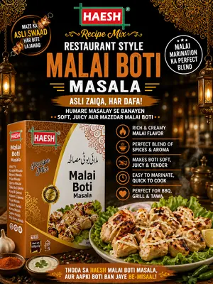 Haesh Malai Boti Masala 40g Box