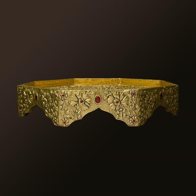 OTTOMAN TRAY LARGE GOLDEN