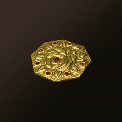 GLASS COVER GOLDEN