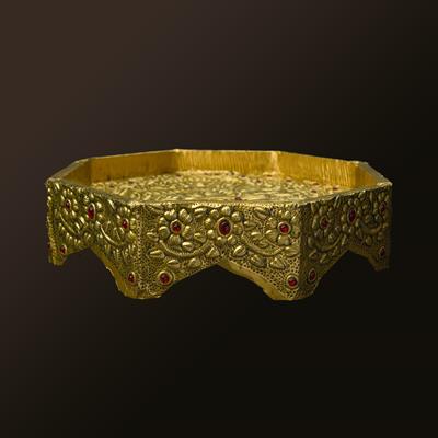 OTTOMAN TRAY GOLDEN SMALL