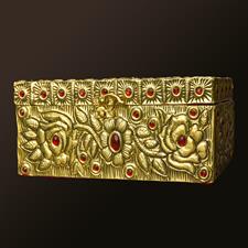 TISSUE BOX GOLDEN