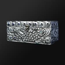 TISSUE BOX SILVER