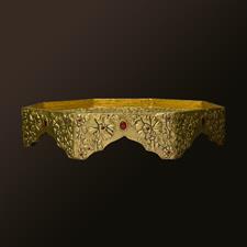 OTTOMAN TRAY GOLDEN MEDIUM