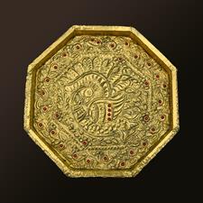 OTTOMAN TRAY GOLDEN MEDIUM