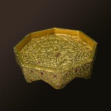 OTTOMAN TRAY GOLDEN MEDIUM