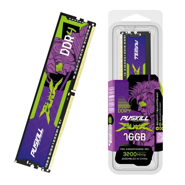 PUSKILL DDR4 16GB 3200MHz Desktop Memory RAM 288-Pin UDIMM | Intel & AMD Compatible