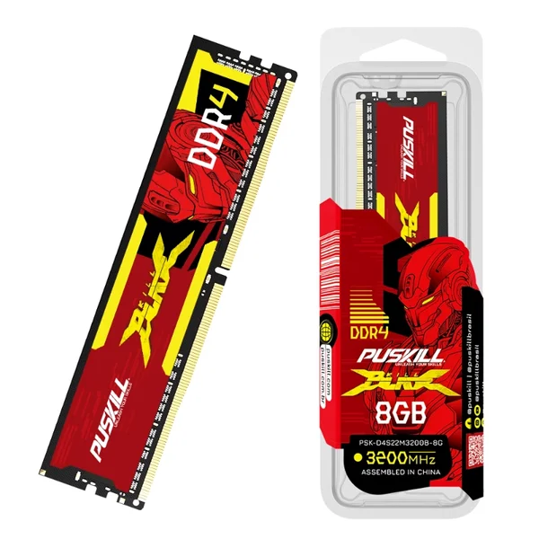 PUSKILL DDR4 8GB 3200MHz Desktop Memory RAM 288-Pin UDIMM | Intel & AMD Compatible