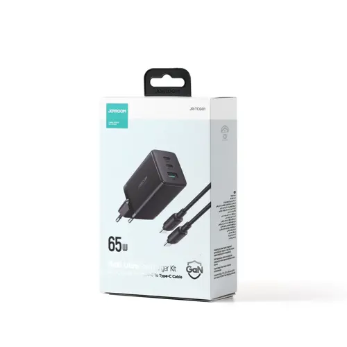 Joyroom TCG01 GaN Ultra 65W 2C1A Fast Charger+100W C to C Cable 1.2m