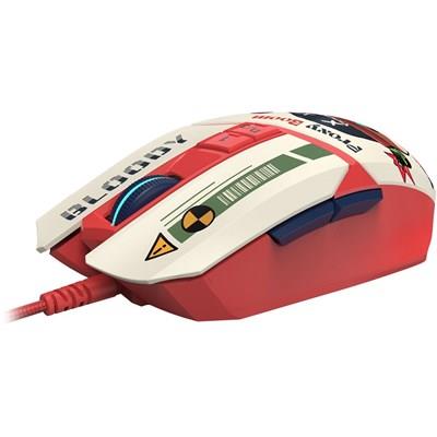 Bloody W63 Max RGB Gaming Mouse, 12,000 CPI, BC3332-A Sensor, 2000 Hz Report Rate, 4M Onboard Memory, LOD Adjustment, Lightweight Braided Cable - Proxy Boom Edition