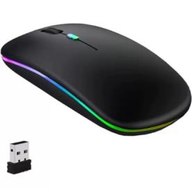 W10 Bluetooth and Wireless Dual Mode RGB Mouse – Slim Rechargeable Mouse