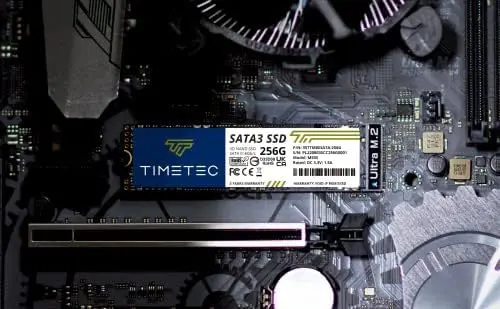 TIMETEC 256GB SSD 3D NAND SATA III 6Gb/s M.2 2280 NGFF 128TBW Read Speed Up to 550MB/s SLC Cache Performance Boost Internal Solid State Drive for PC Computer Laptop and Desktop