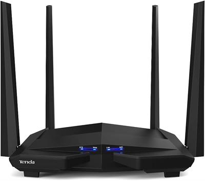 Tenda AC10 Smart Gigabit Wi-Fi Router AC1200 Dual Band High Speed Wireless Internet Router Long Range Coverage Parental Control Beamforming+ MU-MIMO + Smart WiFi App Management