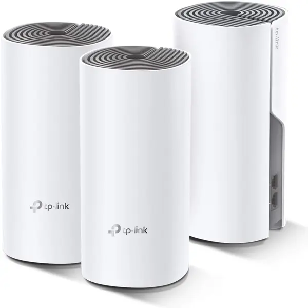 TP-Link Deco E4(3-pack) Whole Home Mesh WiFi System, Seamless Roaming Speed AC1200Mbps for Large Home, Up to 4,000 sq ft Coverage, Work with Amazon Echo/Alexa, Router and WiFi Booster