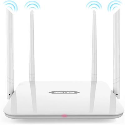 WAVLINK AC1200 WiFi Wireless Router,Dual-Band 5Ghz+2.4Ghz Smart Router,High Speed Router for Game & HD Video with 4x5dBi High Gain Antenna,Amplifiers PA+LNA,Guest Wi-Fi,Router/Access Point/WISP Mode
