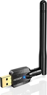 EDUP Long Range Bluetooth Adapter for PC Bluetooth 5.0 USB High Gain for Desktop Laptop Bluetooth Dongle EDR Wireless Receiver Transfer for Mouse, Keyboard,Speakers,Windows 7/8/10/8/11