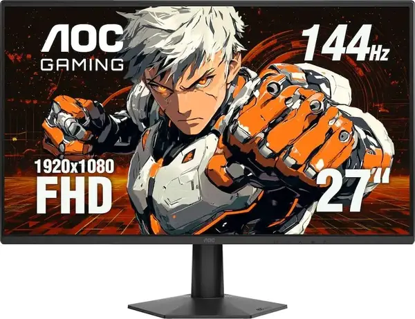 AOC 27G50F 27" FHD IPS Gaming Monitor, 180Hz OC Refresh Rate, 0.5ms MPRT, NVIDIA G-Sync