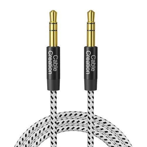 CableCreation Aux Cable 6FT (1.8M) 3.5 mm Audio Cable Male to Male, 1/8 Input Auxiliary Long Aux Cord for Car Extension Cable for Headphones, Car/Home Stereos, Speaker& More,