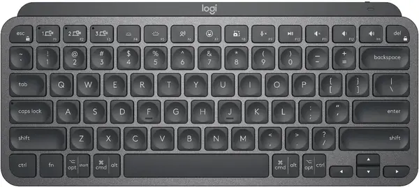 ogitech MX Keys Mini Wireless Illuminated Keyboard, Compact TKL, Bluetooth, Smart Backlit Keys, Multi-Device, USB-C Rechargeable, for Windows/macOS/iPadOS/ChromeOS, Black,