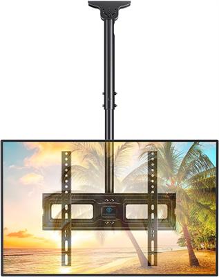 PERLESMITH PSCM2 Ceiling TV Mount for 26-65 inch Flat Screen Displays, Hanging Adjustable Ceiling TV Bracket Fits Most LCD LED OLED 4K TVs, Pole Ceiling Mount Holds up to 110lbs, Max VESA 400x400mm