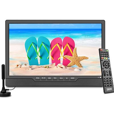KCR 13.3 inch Small TV,Portable TV with Antenna,ATSC Digital TV,Support Camping/car/Travel/Viewing,Built in Rechargeable Battery,USB,AV Video,HDMI Input Port