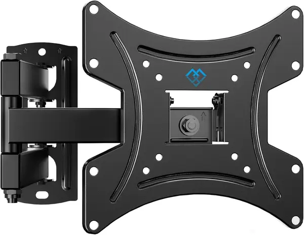 PERLESMITH PSSFK1 TV Wall Bracket for Most 13-42 Inch TVs, 20kg Weight Capacity Max VESA 200x200mm, Solid and Sturdy TV Bracket with Swivel Tilt 