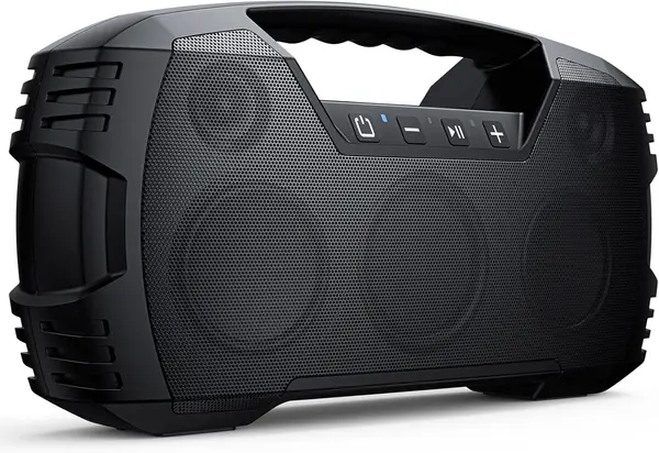 Houl Zallee Vocboom E86 Bluetooth Speaker, IPX7 Waterproof, 90W Peak, 32H, Black | Floating Design, Deep Bass, TWS Stereo
