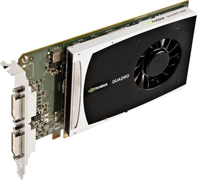 NVIDIA Quadro 2000D by PNY 1GB GDDR5 PCI Express Gen 2 x16 Dual DVI-I DL OpenGL, DirectX, CUDA, and OpenCL Profesional Graphics Board