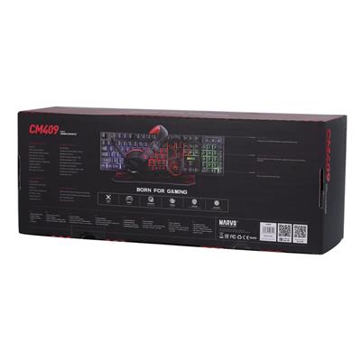 Marvo Scorpion CM409 4-IN-1 Gaming Starter kit Wired Mouse Keyboard Headset and Mouse Pad