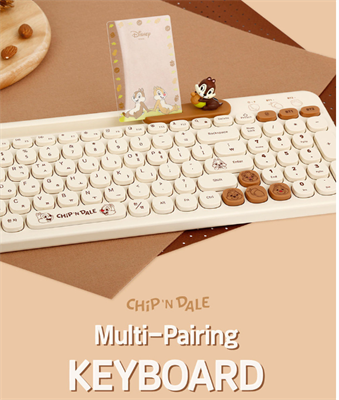 BTS Inspired Characters Multi Pairing Wireless Keyboard, Little Buddy Baby Edition, All in Their Own Cute Style & Colors