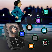MP3 Player Bluetooth Music Speakers FM Radio e-book w/ Clip for Sports / Running