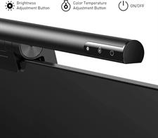 Baseus Monitor Light Bar Monitor Lamp with Touch Control, Dimmable Screen Desk Light Bar with 3 Light Modes, Computer Monitor Light for Home Office, USB Powered LED Desk Lamp Keyboard Light, Black