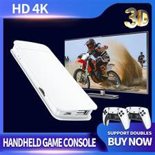 2.4G PRO Wireless 3D 4k Ultra HD Stick Double Rocker Video Game Console Set 20000+ Games