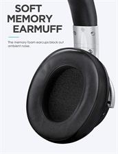 Mixcder E7 Active Noise Cancelling Headphones Bluetooth 5.0 Wireless Over Ear Headset with Hi-Fi Deep Bass, 30 Hours Playtime, Quick Charge, CVC8.0 Mic for PC/Cell Phones/TV - Black