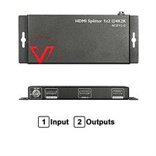 AV Access 1 in 2 Out 4K@60Hz 1080p@120Hz HDMI 2.0 Splitter - 4KSP12-D