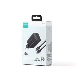 Joyroom TCG01 GaN Ultra 65W 2C1A Fast Charger+100W C to C Cable 1.2m