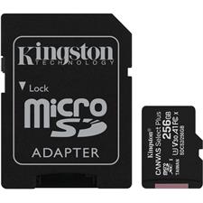 Kingston Canvas Select Plus UHS-I microSDXC Card 256GB SDCS2/256GB with SD Adapter