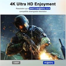 USB 3.0 HDMI KVM Switch 4K@60Hz 2K@144Hz, 2 PC 2 Monitors, EDID Emulator, Dual Monitor KVM Switch for 2 Computers Share 2 Monitors and 4 USB 3.0 Ports, Wired Remote & Cables Included