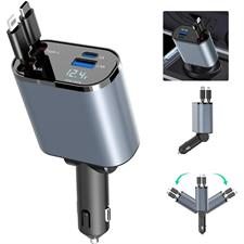 Compro™ 4-In-1 Retractable Car Charger