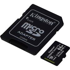 Kingston Canvas Select Plus microSDXC Card 64GB SDCS2/64GB with SD Adapter