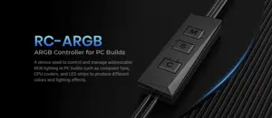 ID-COOLING RC-ARGB Controller Cable for PC Builds, Fans, CPU Coolers and LED Strips, 3-Pin Connector