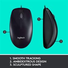 Logitech MK120 Corded Keyboard and Mouse Combo 920-002586
