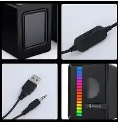 KISONLI Speakers-X14-PC RGB USB COMPACT BLACK