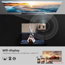 BYINTEK P20 Mini DLP Projector HD LED Wi-Fi Film Battery Operated Portable Projector Supports Full HD 1080P 4K Android 9.0 OS Wireless Display for Smartphone Tablet & PC
